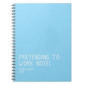 Funny Office Notebook, Pretending to Work Notes  ノートブック (正面)