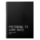Funny Office Notebook, Pretending to Work Notes  ノートブック (正面)