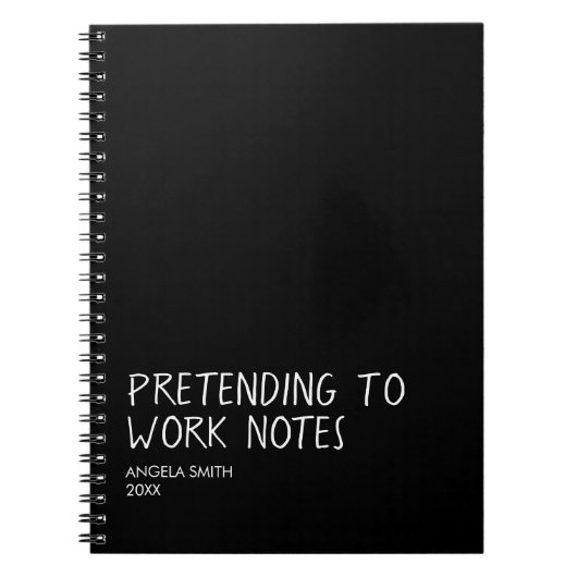 Funny Office Notebook, Pretending to Work Notes  ノートブック (正面)