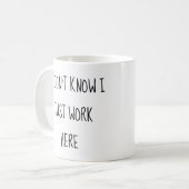 Funny Office Work Mug Corporate Gift Employee コーヒーマグカップ (正面左)