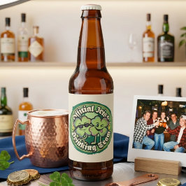 Funny Official Irish Drinking Team Beer Label ビールラベル