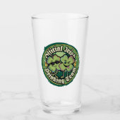 Funny Official Irish Drinking Team St Paddy Glass タンブラーグラス (正面)