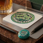 Funny Official Irish Drinking Team Vintage 90s スクエアペーパーコースター