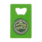 Funny Official Irish Drinking Team Wallet Opener クレジットカード栓抜き (正面)