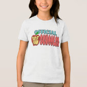Funny Official Preschooler First Day School design トライブレンドＴシャツ (正面)