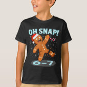 Funny Oh Snap 67 Gingerbread Man Meme 6 7 Christma Tシャツ (正面)
