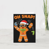 Funny Oh Snap 67 Six Seven Meme Gingerbread Men Wo カード (正面)