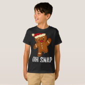 Funny Oh Snap Gingerbread Man Christmas Cookie Xma Tシャツ (正面フル)