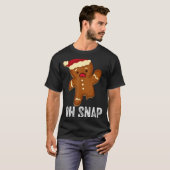 Funny Oh Snap Gingerbread Man Christmas Cookie Xma Tシャツ (正面フル)
