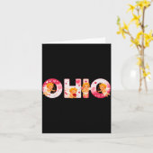 Funny Ohio Cud Midwestern Party O-h-i-o In Valenti カード (黄色い花)