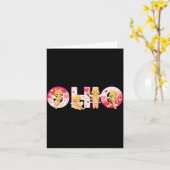 Funny Ohio Cud Midwestern Party O-h-i-o In Valenti カード (黄色い花)