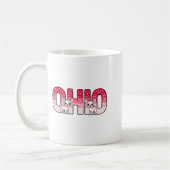 Funny Ohio Deer Midwestern Party O-h-i-o In Valent コーヒーマグカップ (左)