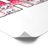 Funny Ohio Deer Midwestern Party O-h-i-o In Valent ポスター (角)