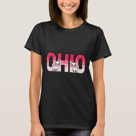 Funny Ohio Deer Midwestern Party O-h-i-o In Valent Tシャツ (正面)