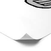 Funny Old Buzzard Playing Golf Retired Cartoon ポスター (角)