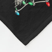 Funny Old English Sheepdog Christmas Graphics Dog  フリースブランケット (角)