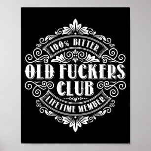 Funny Old Forers Club 100% ビッター終身会員 ポスター