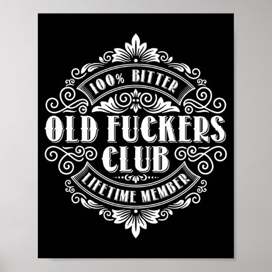 Funny Old Forers Club 100% ビッター終身会員 ポスター (正面)