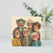 Funny Old Friends Celebration Invitation  招待状 (スタンド正面)