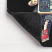 Funny Old Gamer Retro 80s 90s Video Game Controlle マウスパッド (コーナー)