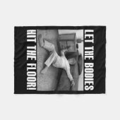 Funny Old Lady Sarcastic Quote, Hilarious Meme  フリースブランケット (正面(横))