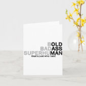 Funny Old Man Saying Gag Dad Grandpa Husband Fathe カード (黄色い花)