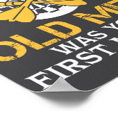 Funny Old Men Who Loves Darting ポスター (角)