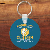 Funny Old Men Who Loves Tennis  キーホルダー (正面)