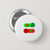 Funny On Off Mood Button 缶バッジ (正面&裏面)