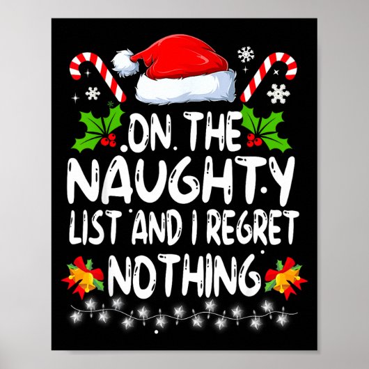 Funny On The List Of Naughty And I Regret Nothing ポスター (正面)
