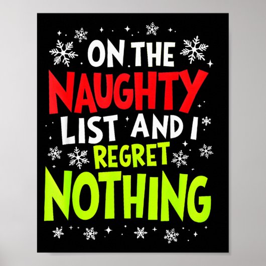 Funny On The List Of Naughty And I Regret Nothing  ポスター (正面)