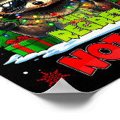 Funny On The Naughty List I Regret Nothing Christm ポスター (角)