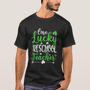 Funny One Lucky Preschool Teacher St Patricks Day Tシャツ