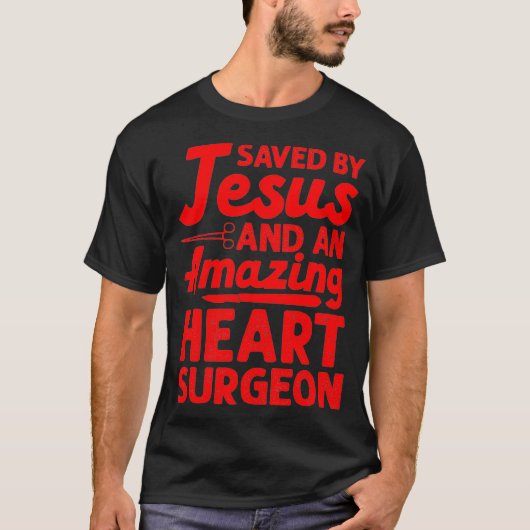 Funny Open Heart Surgery Gift Men Women Cool Tシャツ (正面)