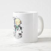 Funny Opossum Mug | Screaming Possum Moon Design ジャンボコーヒーマグカップ (正面右)