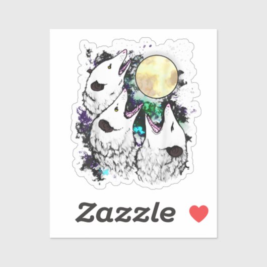 Funny Opossum Sticker | Cute Screaming Possum シール (シート)