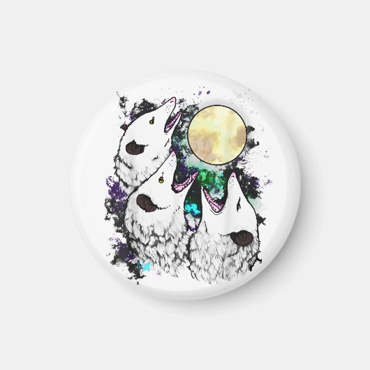 Funny Opossum Sticker | Cute Screaming Possum マグネット (正面)