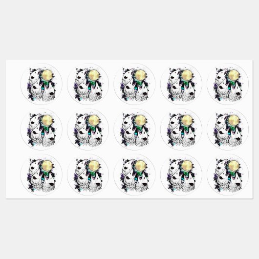 Funny Opossum Sticker | Cute Screaming Possum ラベル (シート)