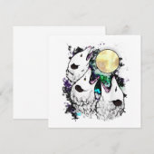 Funny Opossum Sticker | Cute Screaming Possum 招待状 (正面/裏面)