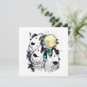 Funny Opossum Sticker | Cute Screaming Possum 招待状 (スタンド正面)
