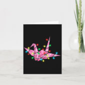 Funny Origami Christmas Graphics Lights Lover  カード (正面)