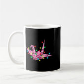 Funny Origami Christmas Graphics Lights Lover  コーヒーマグカップ (左)