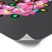 Funny Origami Christmas Graphics Lights Lover  ポスター (角)