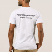 Funny Original Content Sarcastic Minimalist T-Shir Tシャツ (裏面)