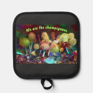 Funny Original Pot Holder “We are the champignons” 鍋敷き