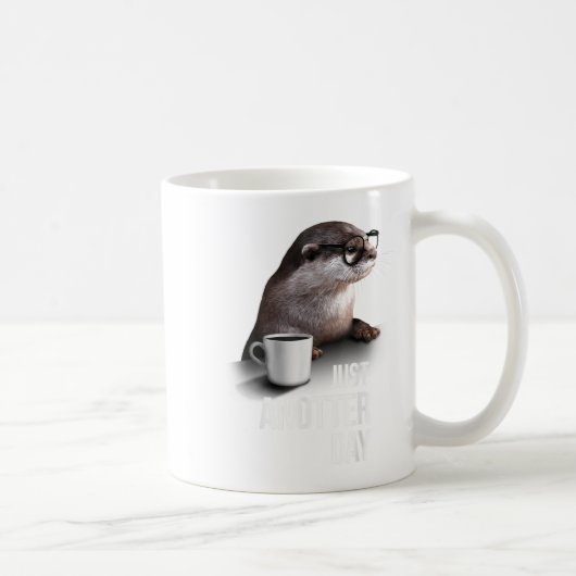 Funny Otter - Just Anotter Day For Otter Lover コーヒーマグカップ (右)