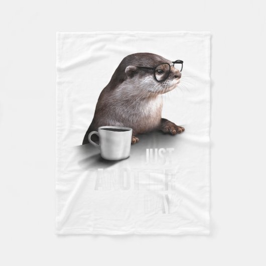 Funny Otter - Just Anotter Day For Otter Lover  フリースブランケット (正面)