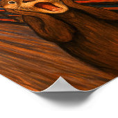 Funny Otter Scream Inspired Poster ポスター (角)