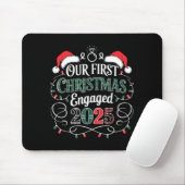 Funny Our First Christmas Engaged 2025 Couples Paj マウスパッド (マウス)