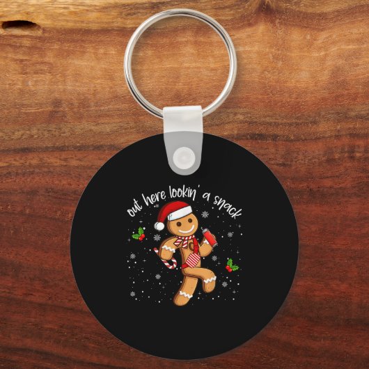 Funny Out Here Looking Like A Snack Gingerbread Ch キーホルダー (正面)